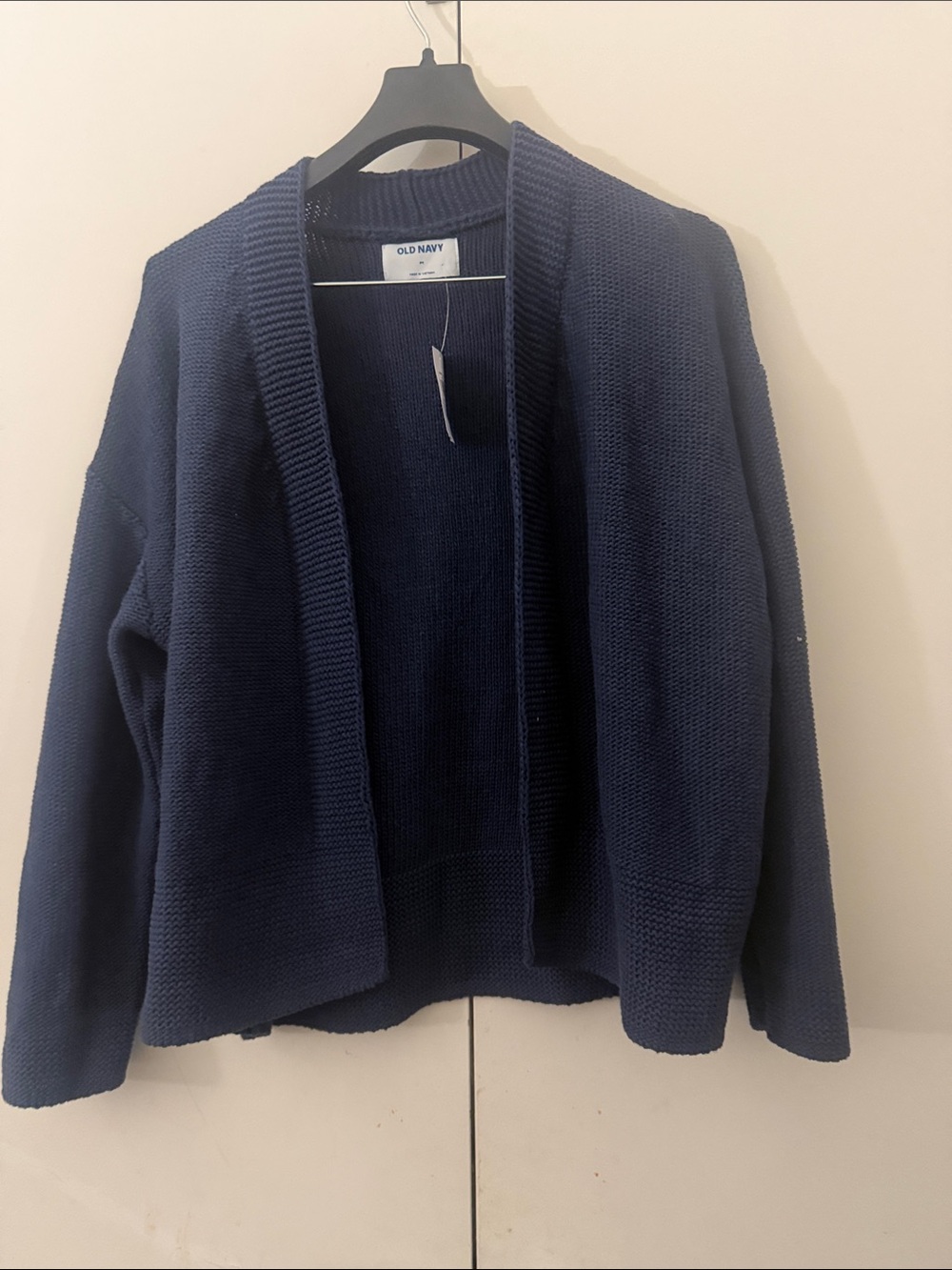 Old Navy Navy Open-Front Knit Cardigan